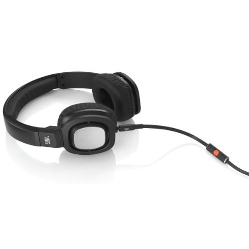 제이비엘 JBL J55i High-Performance On-Ear Headphones with JBL Drivers, Rotatable Ear-Cups and Microphone - Black