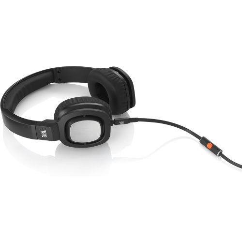 제이비엘 JBL J55i High-Performance On-Ear Headphones with JBL Drivers, Rotatable Ear-Cups and Microphone - Black