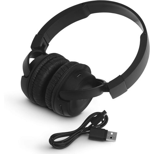 제이비엘 JBL T460BT Extra Bass Wireless On-Ear Headphones with 11 Hours Playtime & Mic - Black