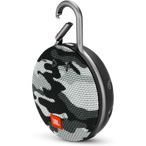 제이비엘 JBL Clip 3 Portable Waterproof Wireless Bluetooth Speaker Bundle - (Pair) Camouflage/Black Camo