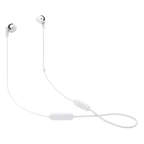 제이비엘 JBL Tune 215 - Bluetooth Wireless in-Ear Headphones with 3-Button Mic/Remote and Flat Cable - White