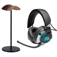 JBL Quantum 800 Wireless Over-Ear Performance Gaming Headset Bundle with divvi! Black/Walnut Headphone Stand - Black