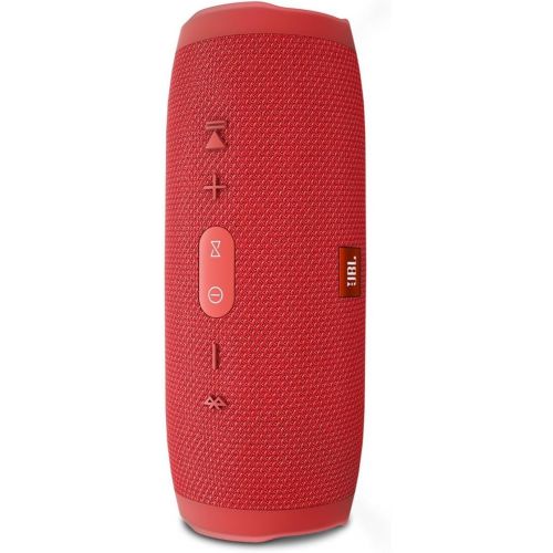 제이비엘 JBL Charge 3 Waterproof Portable Bluetooth Speaker - Pair (Black/Red)