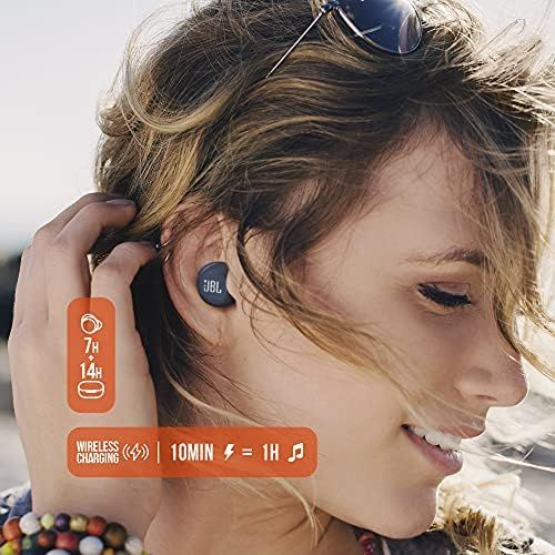 제이비엘 JBL Live Free NC+ - True Wireless in-Ear Noise Cancelling Bluetooth Headphones with Active Noise Cancelling, Microphone, Up to 21H Battery, Wireless Charging (White)