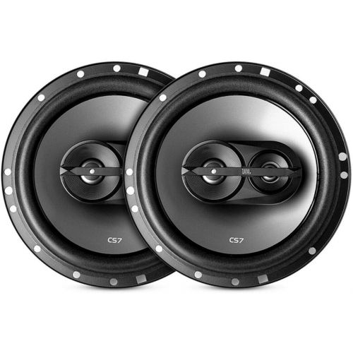 제이비엘 JBL CS763 CS-Series 6-1/2” 135 Watts Peak Power 3-Way Coaxial Car Audio Stereo Loudspeakers Bundled with Alphasonik Earbuds