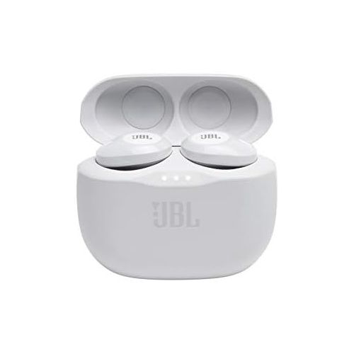 제이비엘 JBL Tune 125TWS True Wireless In-Ear Headphones - JBL Pure Bass Sound, 32H Battery, Bluetooth, Fast Pair, Comfortable, Wireless Calls, Music, Native Voice Assistant (White)