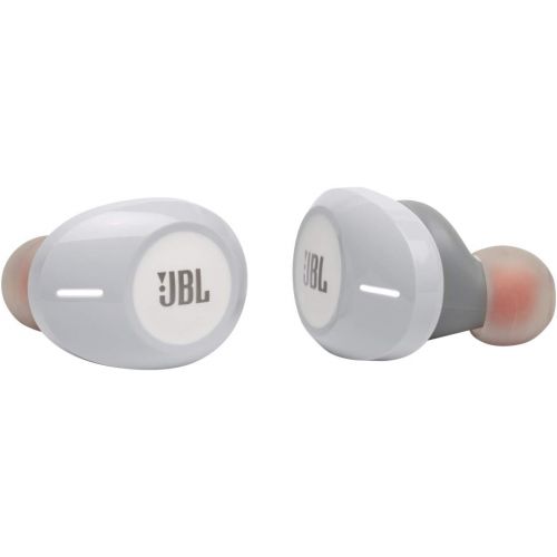 제이비엘 JBL Tune 125TWS True Wireless In-Ear Headphones - JBL Pure Bass Sound, 32H Battery, Bluetooth, Fast Pair, Comfortable, Wireless Calls, Music, Native Voice Assistant (White)