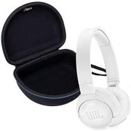 JBL Tune 600BTNC Wireless On-Ear Active Noise-Cancelling Headphone Bundle with gSport Deluxe Travel Case (White)
