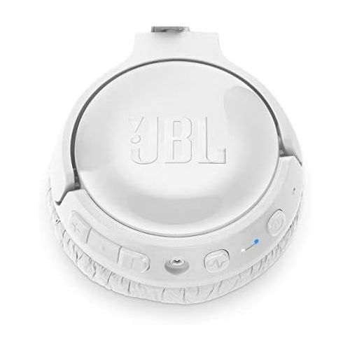 제이비엘 JBL Tune 600BTNC Wireless On-Ear Active Noise-Cancelling Headphone Bundle with gSport Deluxe Travel Case (White)