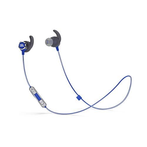 제이비엘 JBL Reflect Mini 2 Wireless in-Ear Sport Headphones with Three-Button Remote and Microphone - Blue