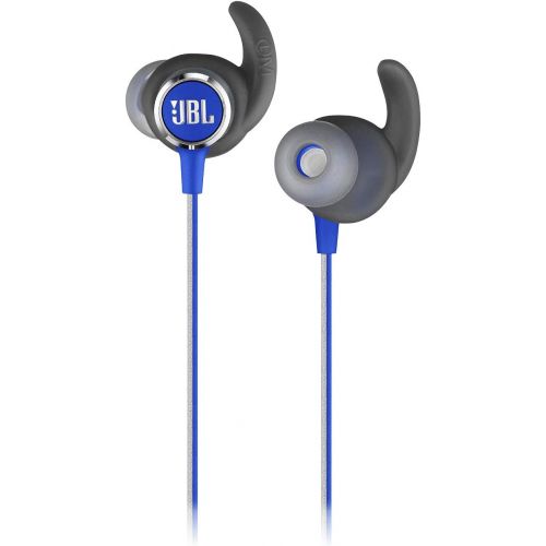 제이비엘 JBL Reflect Mini 2 Wireless in-Ear Sport Headphones with Three-Button Remote and Microphone - Blue