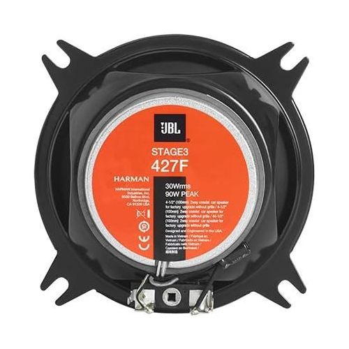 제이비엘 JBL Stage 3427F - 4” Two-way car audio speaker, No Grill