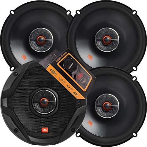 제이비엘 2 Pairs of JBL GX628 6-1/2 Inches Coaxial Car Audio Loudspeaker with Power Handling- 60W RMS, 180W Peak, Frequency Response: 50Hz ? 21kHz and Gravity Magnet Phone Holder Bundle