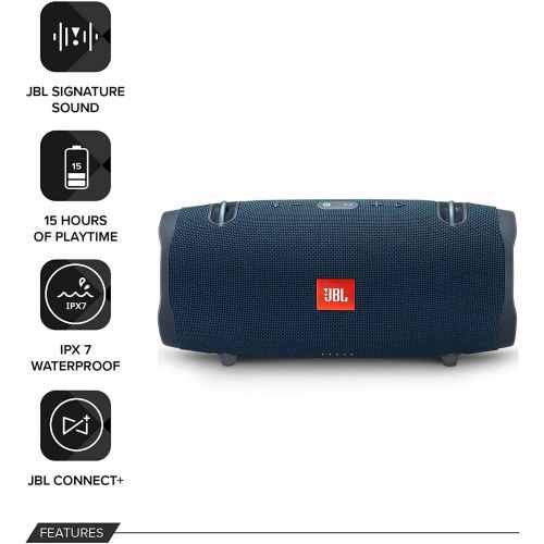 제이비엘 JBL Xtreme 2 Portable Wireless Bluetooth Speakers - Pair (Blue)