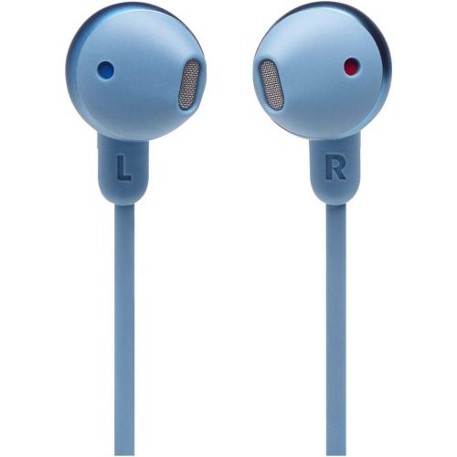 제이비엘 JBL Tune 215 - Bluetooth Wireless in-Ear Headphones with 3-Button Mic/Remote and Flat Cable - Blue
