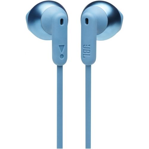 제이비엘 JBL Tune 215 - Bluetooth Wireless in-Ear Headphones with 3-Button Mic/Remote and Flat Cable - Blue