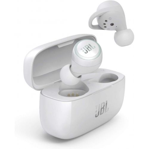 제이비엘 JBL LIVE300 Wireless Earbud Headphones with JBL Charging Case and Hard-Shell Case Bundle (White, Live 300)