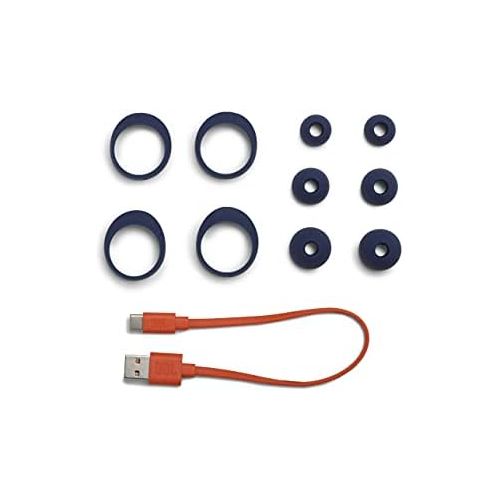 제이비엘 JBL Live Free NC+ - True Wireless in-Ear Noise Cancelling Bluetooth Headphones with Active Noise Cancelling, Microphone, Up to 21H Battery, Wireless Charging (Blue)
