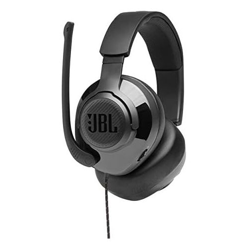 제이비엘 JBL Quantum 200 Wired Over-Ear Gaming Headphone Bundle with gSport Deluxe Travel Case (Black)