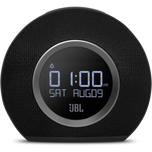 제이비엘 JBL Horizon Hotel Bluetooth Alarm Clock, AM Radio with USB Charging (No FM Radio) and LED Ambient Light