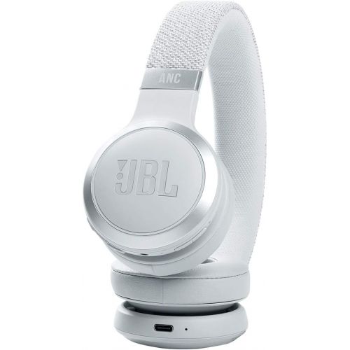 제이비엘 JBL Live 460NC - Wireless On-Ear Noise Cancelling Headphones with Long Battery Life and Voice Assistant Control - White