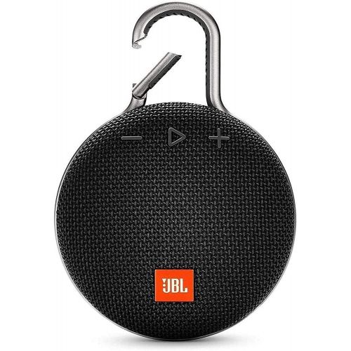 제이비엘 JBL Clip 3 Waterproof Portable Bluetooth Speaker with Hard Cover Deluxe Travel Case and LED Flashlight Key Chain (Color May Vary) (Midnight Black)