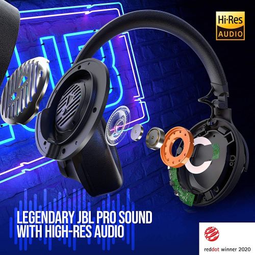 제이비엘 JBL CLUB 950, Premium Wireless Over-Ear Headphones with Hi-Res Sound Quality and Adaptive Noise Cancellation, Black