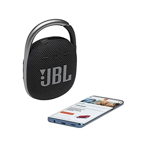 제이비엘 JBL Clip 4: Portable Speaker with Bluetooth, Built-in Battery, Waterproof and Dustproof Feature - Black (JBLCLIP4BLKAM)