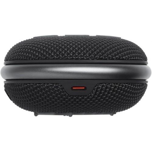 제이비엘 JBL Clip 4: Portable Speaker with Bluetooth, Built-in Battery, Waterproof and Dustproof Feature - Black (JBLCLIP4BLKAM)