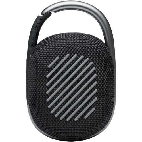 제이비엘 JBL Clip 4: Portable Speaker with Bluetooth, Built-in Battery, Waterproof and Dustproof Feature - Black (JBLCLIP4BLKAM)