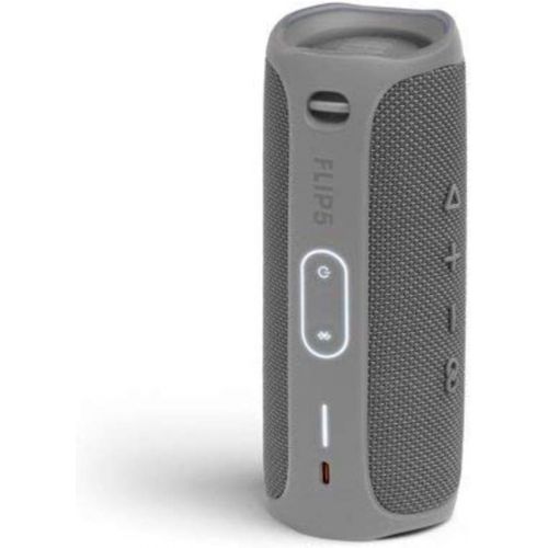 제이비엘 JBL Flip 5 Waterproof Portable Wireless Bluetooth Speaker Bundle with Hardshell Protective Case - Grey