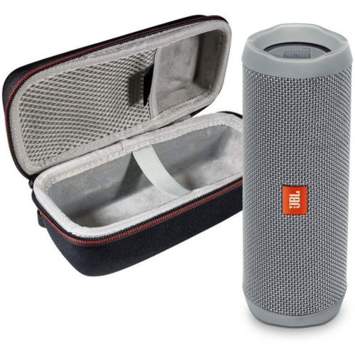 제이비엘 JBL Flip 5 Waterproof Portable Wireless Bluetooth Speaker Bundle with Hardshell Protective Case - Grey