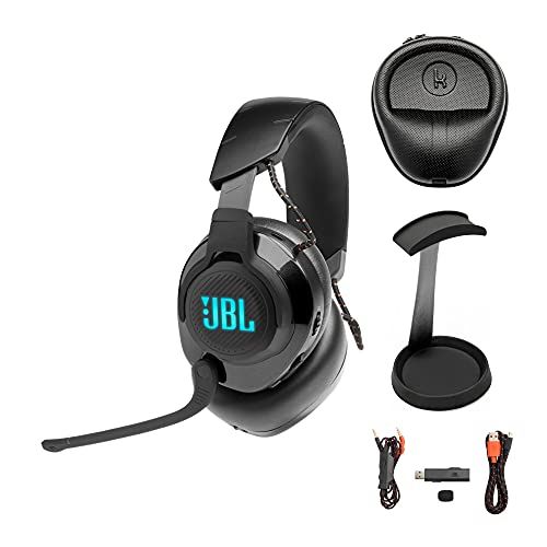 제이비엘 JBL Quantum 600 Wireless Over-Ear Performance Gaming Headset (Black) Bundle (3 Items)