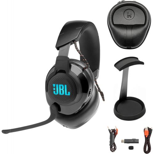 제이비엘 JBL Quantum 600 Wireless Over-Ear Performance Gaming Headset (Black) Bundle (3 Items)