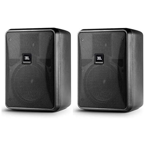 제이비엘 JBL Professional Control 25-1L Compact 8-Ohm Indoor/Outdoor Background/Foreground Speaker, Black, Sold as Pair