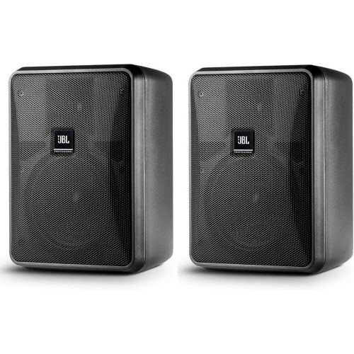 제이비엘 JBL Professional Control 25-1L Compact 8-Ohm Indoor/Outdoor Background/Foreground Speaker, Black, Sold as Pair