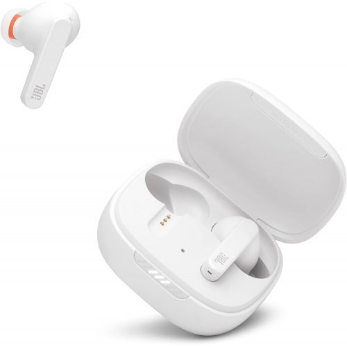 제이비엘 JBL Live PRO+ TWS True Wireless in-Ear Noise Cancelling Bluetooth Headphones, Up to 28H of Battery, Microphones, Wireless Charging, Hey Google and Amazon Alexa (White)