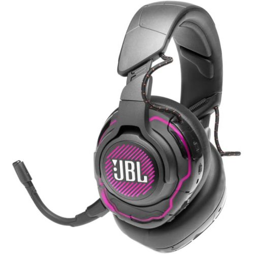 제이비엘 JBL Quantum ONE Noise-Canceling Wired Over-Ear Gaming Headset (Black) Bundle (3 Items)