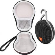 JBL Clip 3 IPX7 Waterproof Portable Bluetooth Speaker Bundle with Deluxe Travel Case (Black)