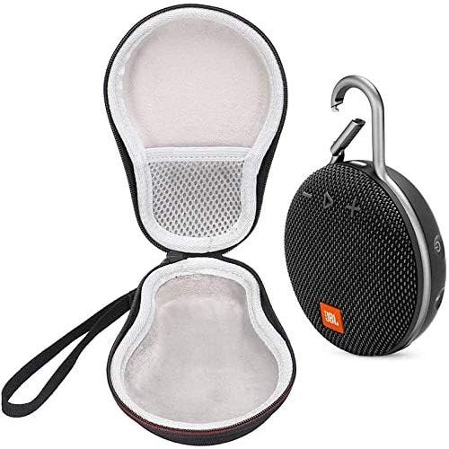 제이비엘 JBL Clip 3 IPX7 Waterproof Portable Bluetooth Speaker Bundle with Deluxe Travel Case (Black)