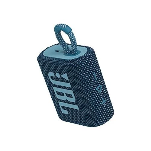 제이비엘 JBL Go 3: Portable Speaker with Bluetooth, Builtin Battery, Waterproof and Dustproof Feature Blue JBLGO3BLUAM