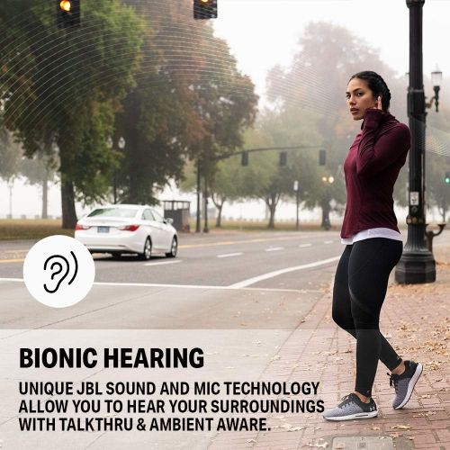 제이비엘 Under Armour True Wireless Flash X? Engineered by JBL - True Wireless bluetooth earbuds, waterproof headphones, microphone, Bionic hearing, up to 25 hours battery (Black)