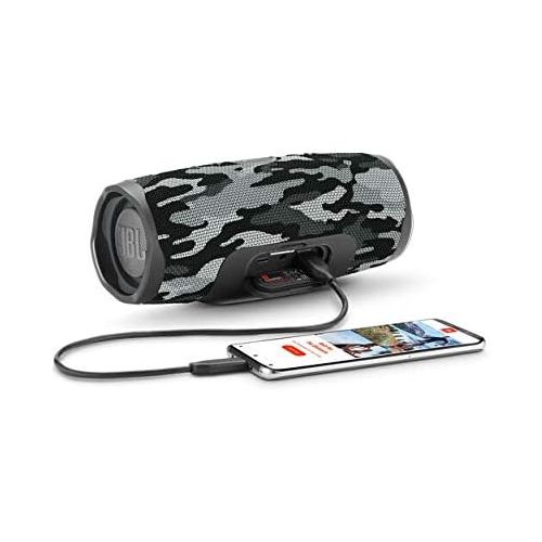 제이비엘 JBL Charge 4 Waterproof Wireless Bluetooth Speaker with Hardshell Case (Black Camo)