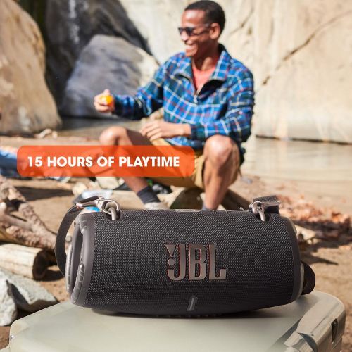 제이비엘 JBL Xtreme 3 - Portable Bluetooth Speaker, Powerful Sound and Deep Bass, IP67 Waterproof, 15 Hours of Playtime, Powerbank, JBL PartyBoost for Multi-speaker Pairing (Black)