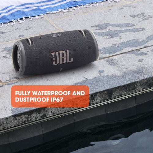 제이비엘 JBL Xtreme 3 - Portable Bluetooth Speaker, Powerful Sound and Deep Bass, IP67 Waterproof, 15 Hours of Playtime, Powerbank, JBL PartyBoost for Multi-speaker Pairing (Black)