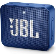 Pair of JBL GO 2 Portable Bluetooth Waterproof Speaker (Deep Sea Blue) Bundle