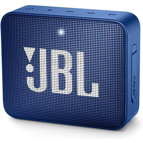 제이비엘 Pair of JBL GO 2 Portable Bluetooth Waterproof Speaker (Deep Sea Blue) Bundle