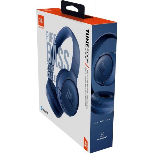 제이비엘 JBL TUNE 500BT - On-Ear Wireless Bluetooth Headphone - Blue