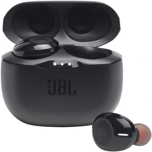 제이비엘 JBL Tune 125TWS True Wireless In-Ear Headphones - JBL Pure Bass Sound, 32H Battery, Bluetooth, Fast Pair, Comfortable, Wireless Calls, Music, Native Voice Assistant (Black)