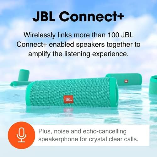 제이비엘 JBL Flip 4, Gray - Waterproof, Portable & Durable Bluetooth Speaker - Up to 12 Hours of Wireless Streaming - Includes Noise-Cancelling Speakerphone, Voice Assistant & JBL Connect+